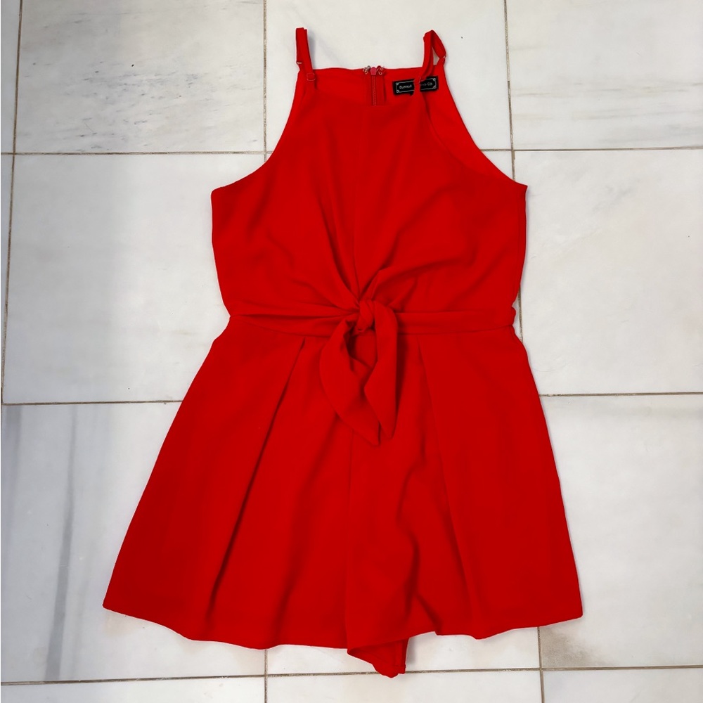 Wooden Nickel Boutique Red Romper